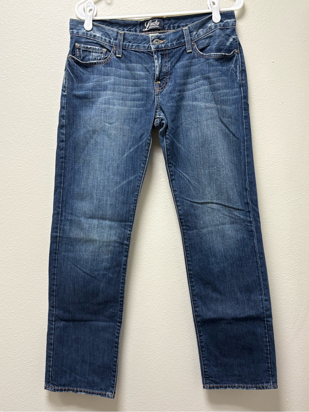 Lucky Brand Women’s Medium Wash Blue Denim Slim Fit Mid Rise 5-Pocket Jeans 6